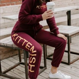 NWT : Kittenish joggers and sweatshirt